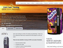 Tablet Screenshot of goldcoastvending.com